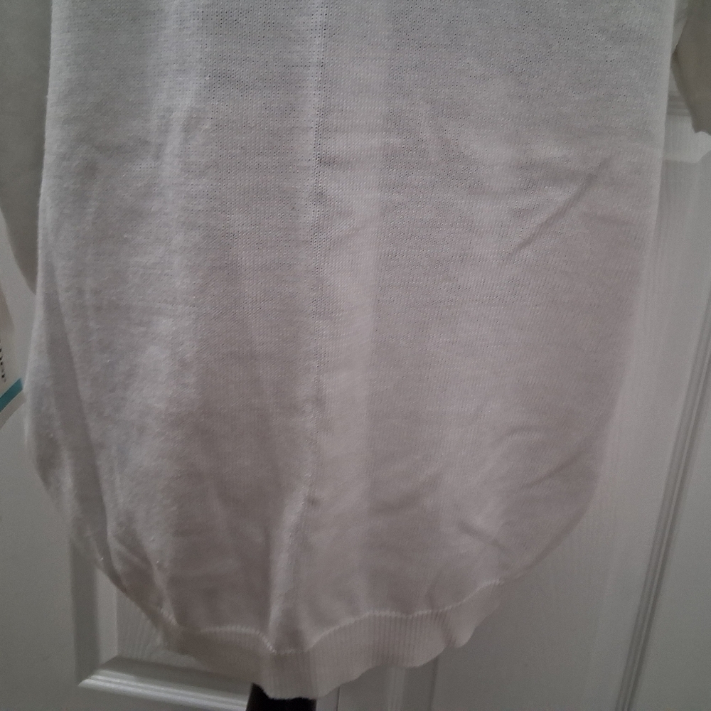 NWT Alfred Dunner Sweater With Beading & Embroidery.   Size L - Picture 6 of 10